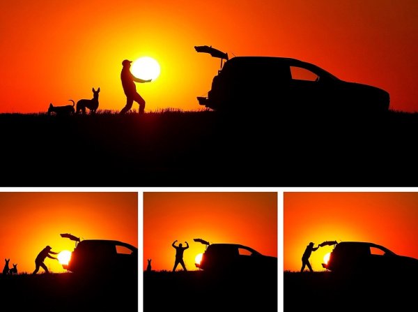 Прикольные закаты