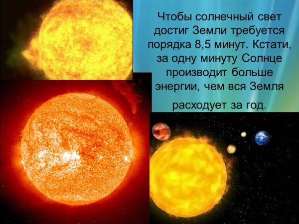 Презентация на тему солнце
