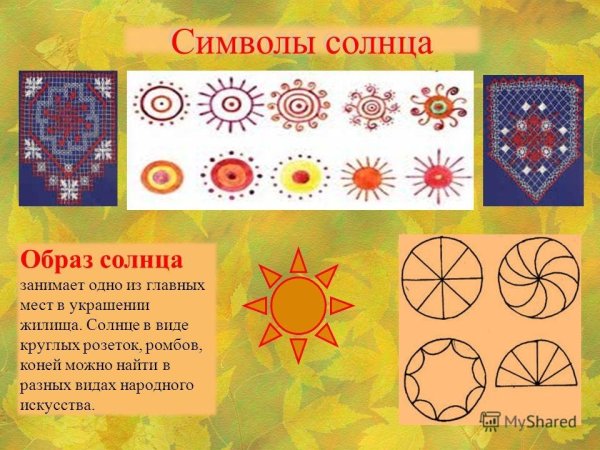 Образ солнца