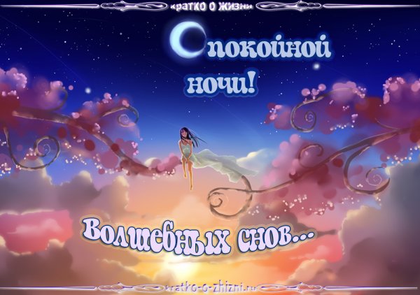 Спокойной ночи любимая Юлечка