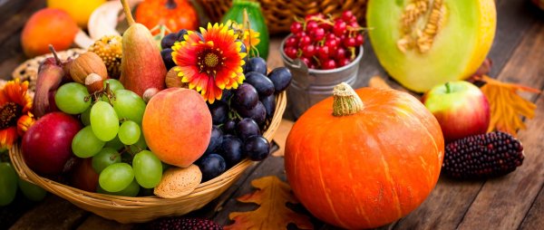 Фрукты на природе