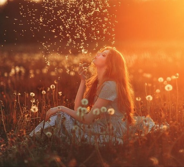 Художник Марина Игнатова (Marina Ignatova). Рыжая девочка и кот