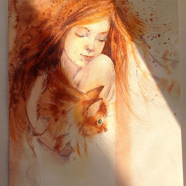 Фотосессия девушки на природе