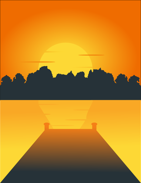 Горы солнце Минимализм