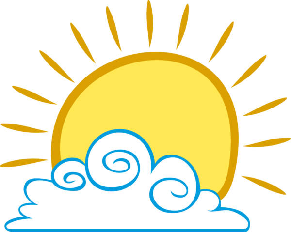 Солнце утром вектор