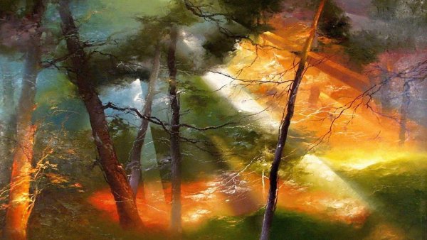 Петрас Лукосиус пейзажи леса