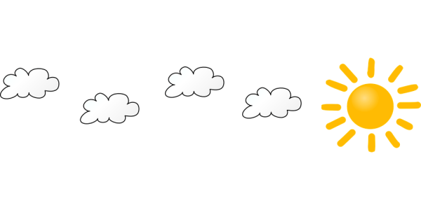 Солнышко с облачком