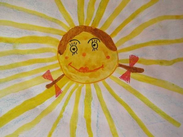 Рисование солнышко