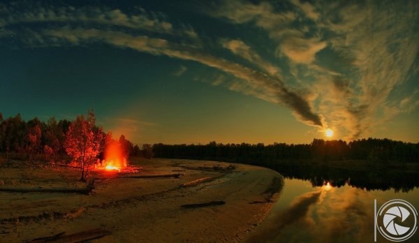 Люди у костра