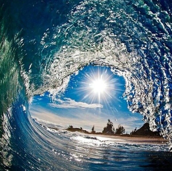 Море закат волны