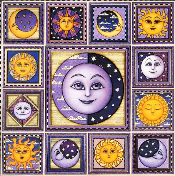 Дэн Моррис картины солнце и Луна