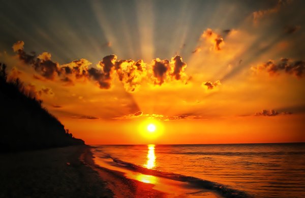 Закат летнего солнца