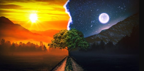 Солнце и Луна арт