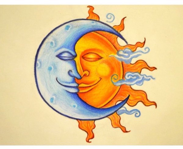 Солнце и Луна для детей