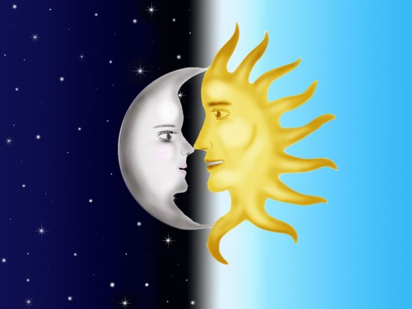 Солнце и месяц