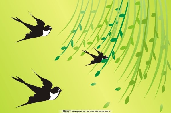 Детский фон Ласточка