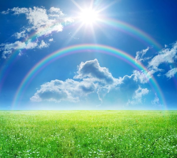 Небо солнышко Радуга