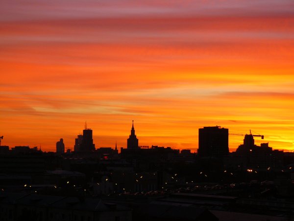 Закат в Москве