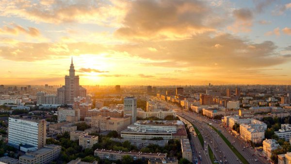 Крылатские холмы рассвет