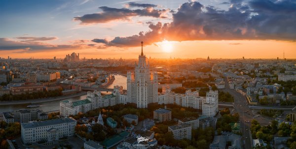 Москва вид с неба