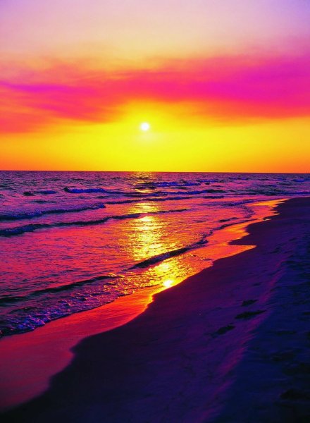 Закат на море