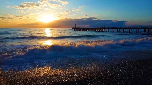 Черное море пляж Адлер