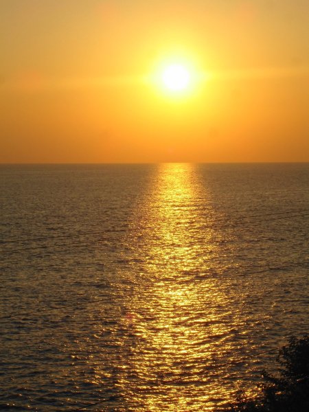 Летний закат на море