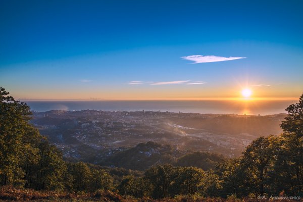 Гора пикет Сочи закат