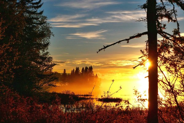 Вечер закат