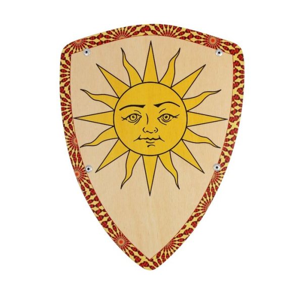 Щит с изображением солнца