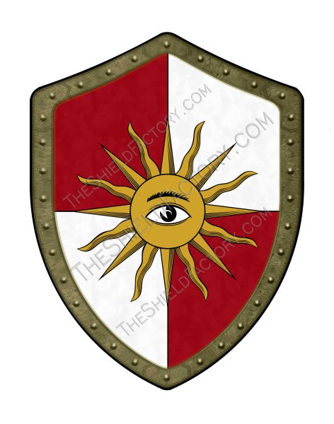 Щит с солнцем