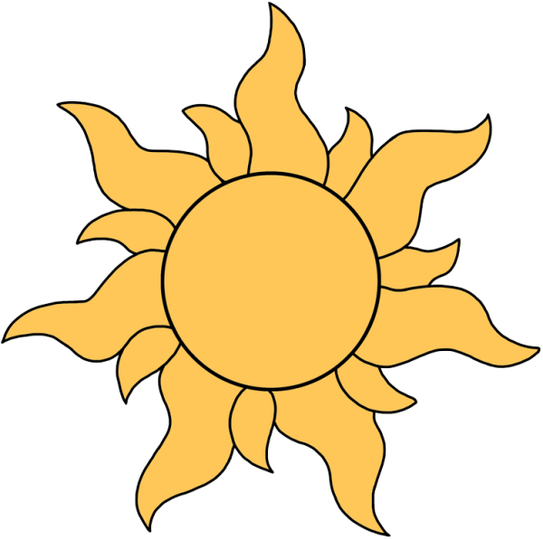 Солнце из мультика Рапунцель