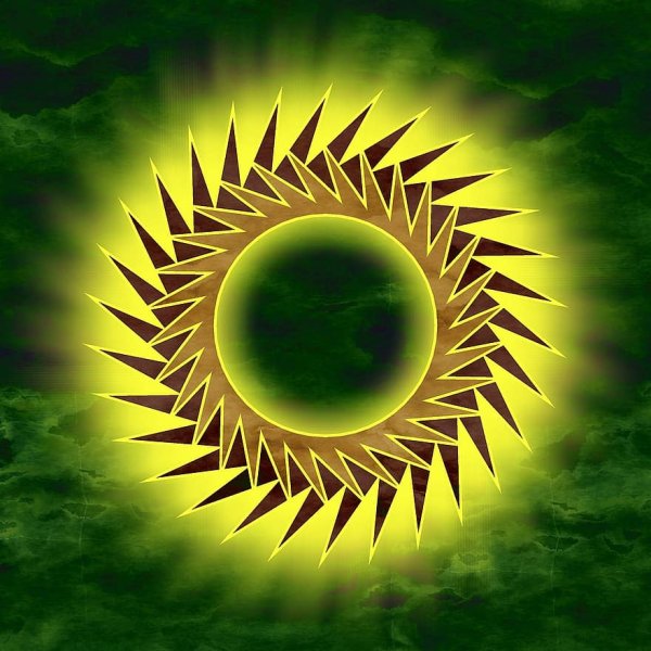 Солнце из геометрических фигур