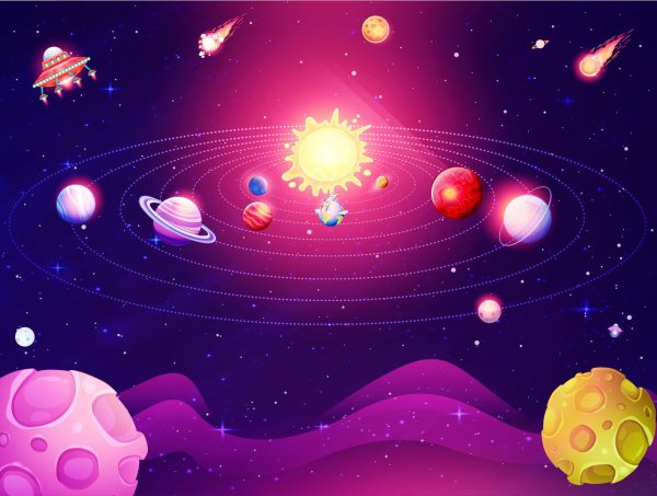 Космический фон для детей