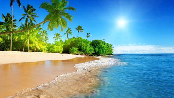 Закат на побережье