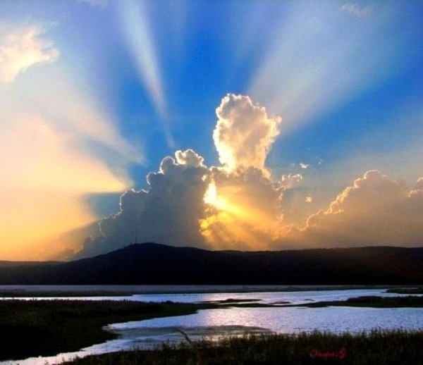 Солнце зашло за тучу