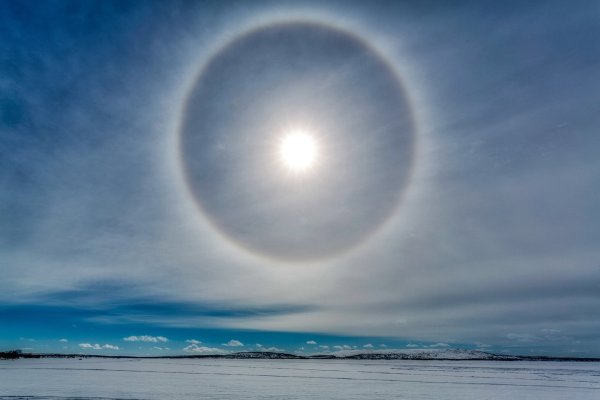 Круги гало вокруг солнца