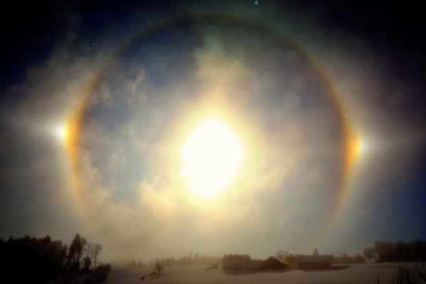 Гало Радуга вокруг солнца