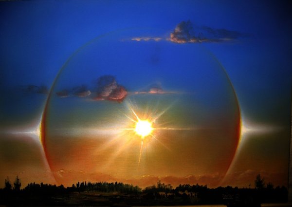 Гало Радуга вокруг солнца