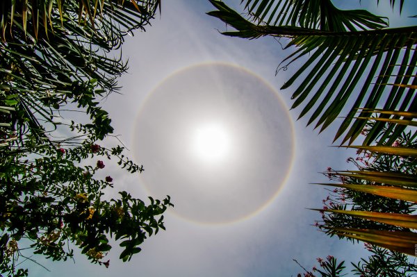 Гало Радуга вокруг солнца