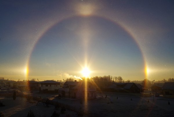 Корона вокруг солнца гало