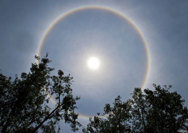 Круги гало вокруг солнца