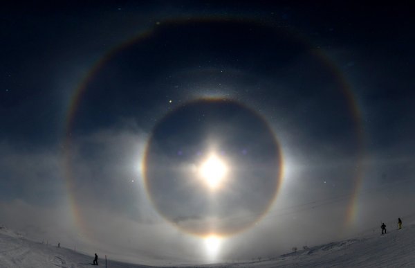 Эффект гало вокруг Луны