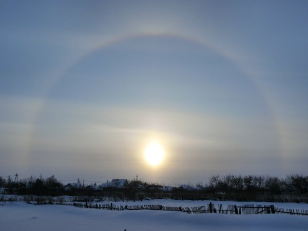 Зимняя Радуга гало