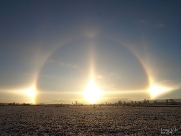Гало Радуга вокруг солнца