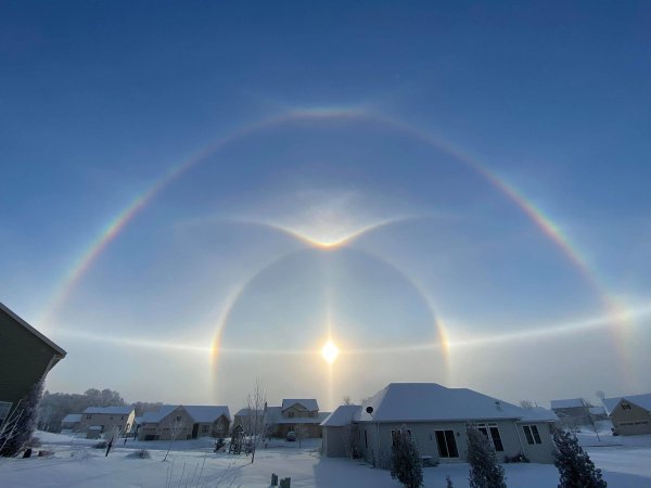 Северное сияние солнечное гало
