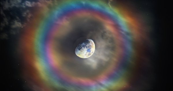 Радуга вокруг Луны