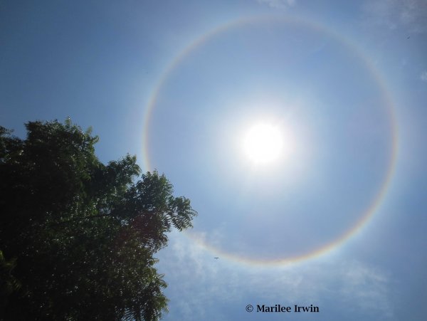 Круги гало вокруг солнца