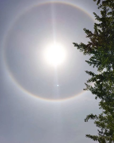 Северное сияние солнечное гало