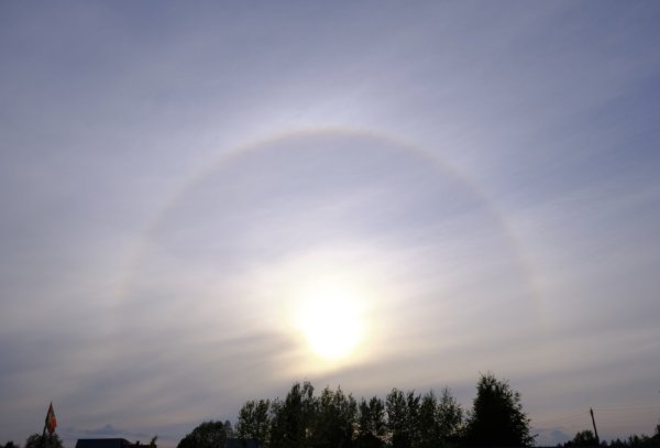 Эстония гало вокруг солнца
